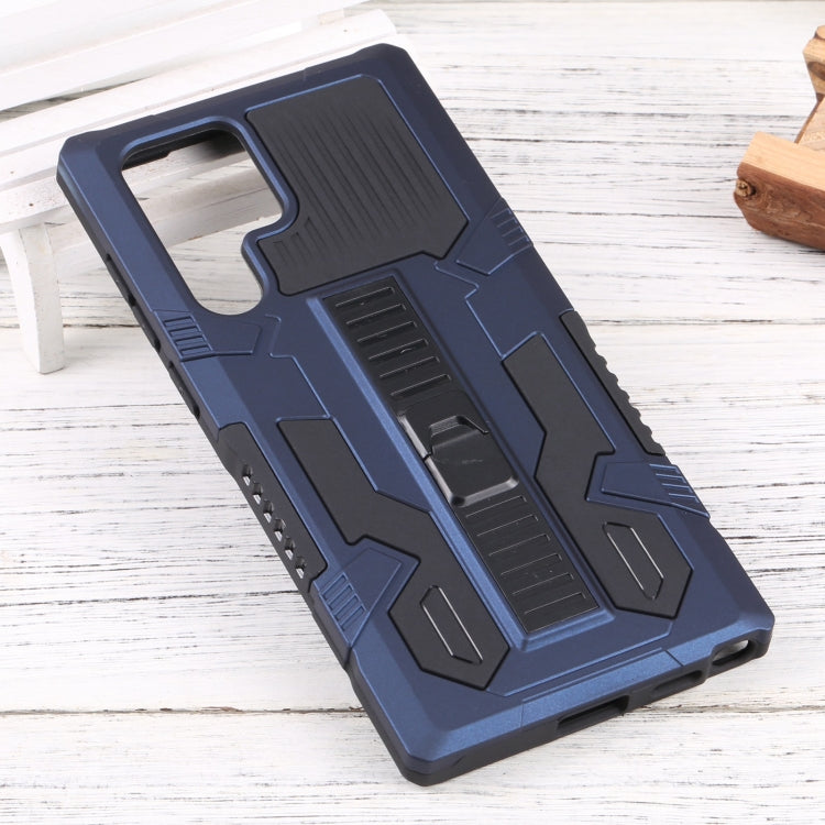 For Samsung Galaxy S22 Ultra 5G Vanguard Lanyard Kickstand TPU + PC Phone Case
