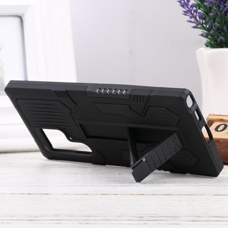For Samsung Galaxy S22 Ultra 5G Vanguard Lanyard Kickstand TPU + PC Phone Case