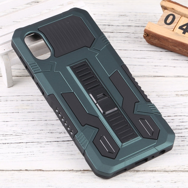 For Samsung Galaxy A03 Core Vanguard Lanyard Kickstand TPU + PC Phone Case
