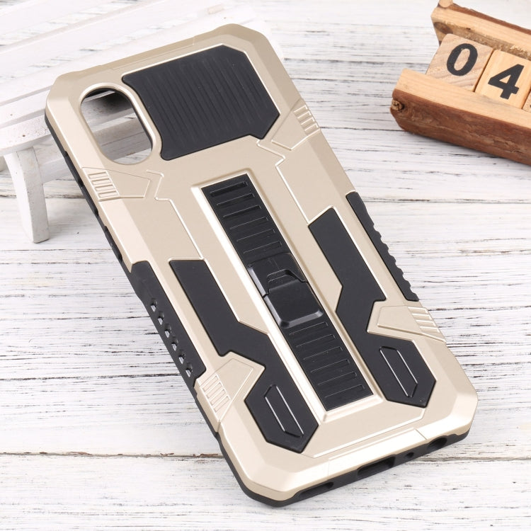 For Samsung Galaxy A03 Core Vanguard Lanyard Kickstand TPU + PC Phone Case