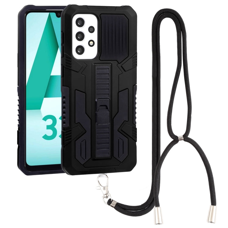 For Samsung Galaxy A33 5G Vanguard Lanyard Kickstand TPU + PC Phone Case