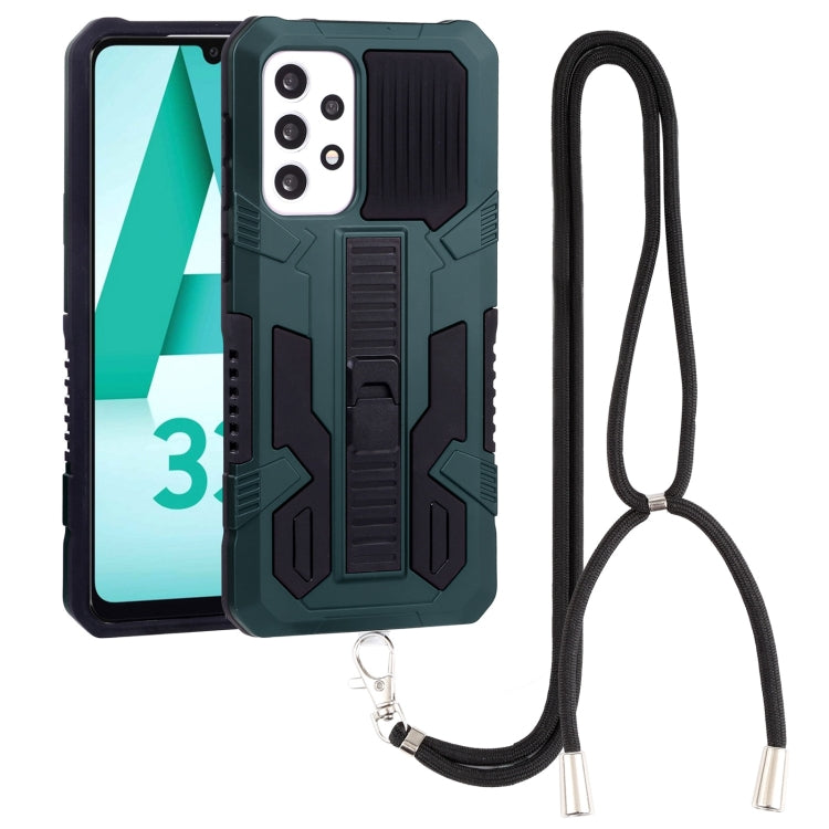 For Samsung Galaxy A33 5G Vanguard Lanyard Kickstand TPU + PC Phone Case