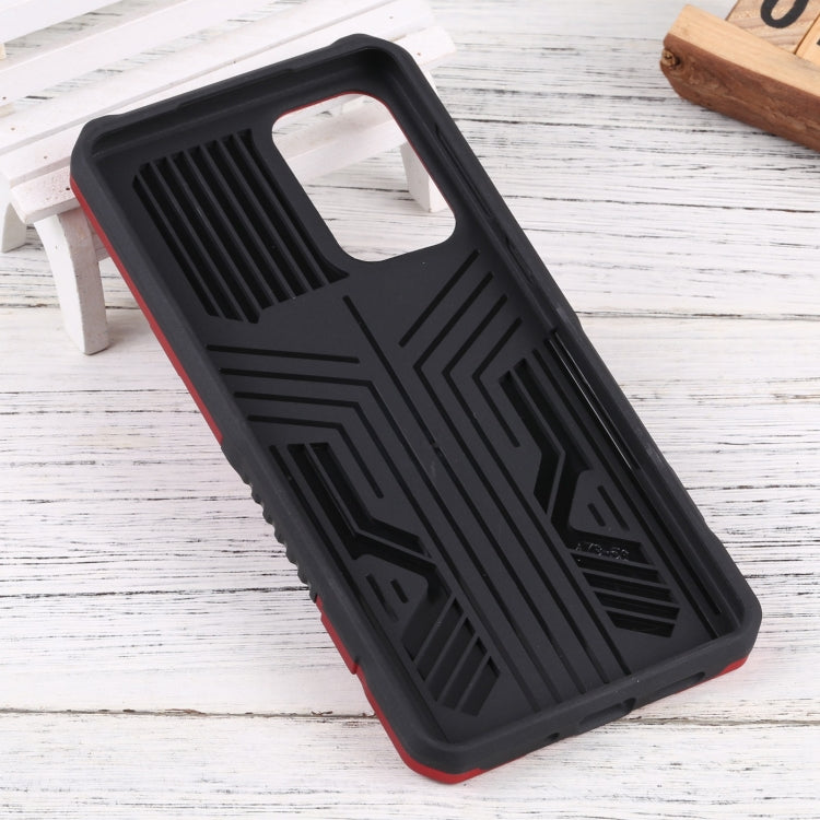 For Samsung Galaxy A73 5G Vanguard Lanyard Kickstand TPU + PC Phone Case