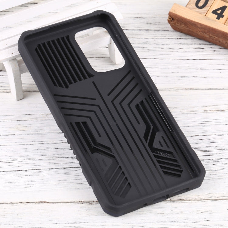 For Samsung Galaxy A73 5G Vanguard Lanyard Kickstand TPU + PC Phone Case