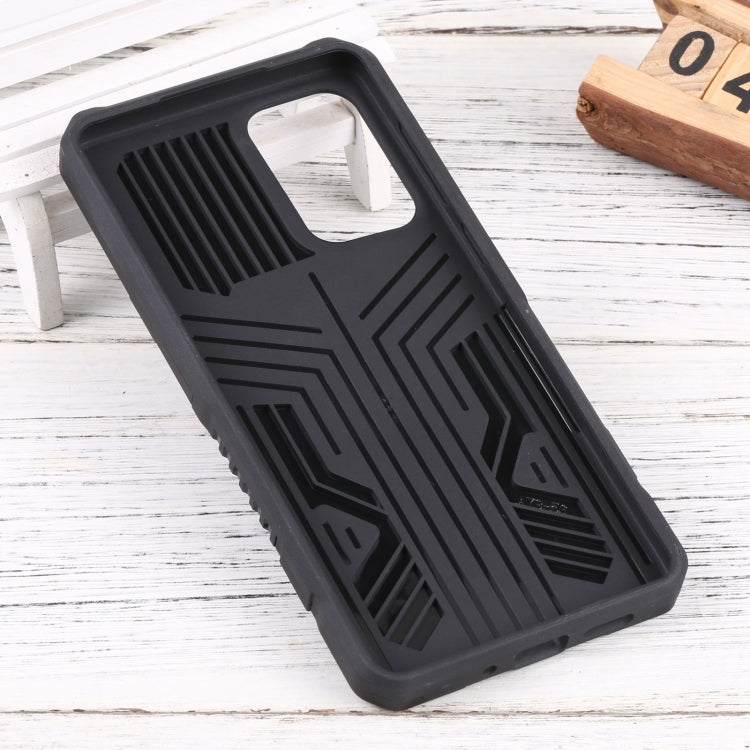 For Samsung Galaxy A73 5G Vanguard Lanyard Kickstand TPU + PC Phone Case