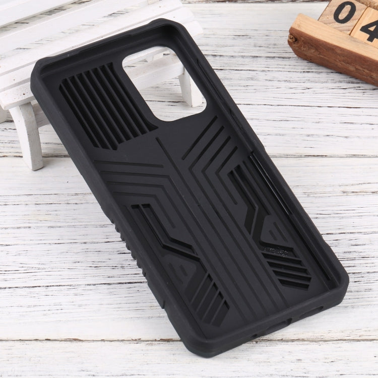 For Samsung Galaxy A73 5G Vanguard Lanyard Kickstand TPU + PC Phone Case