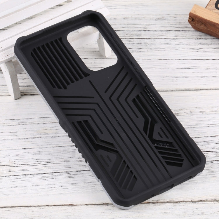 For Samsung Galaxy A73 5G Vanguard Lanyard Kickstand TPU + PC Phone Case