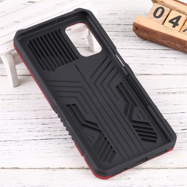 For Samsung Galaxy M52 Vanguard Lanyard Kickstand TPU + PC Phone Case