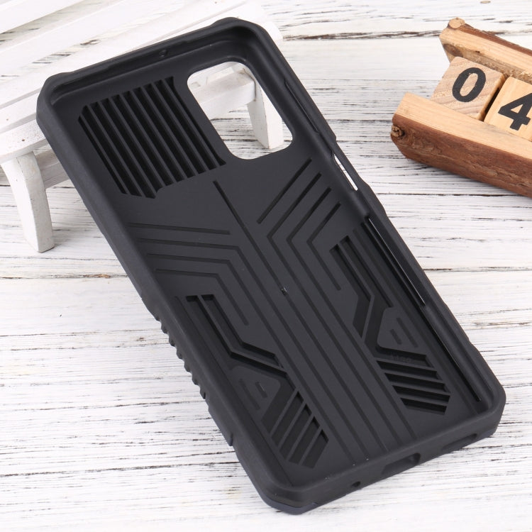For Samsung Galaxy M52 Vanguard Lanyard Kickstand TPU + PC Phone Case