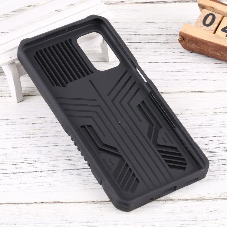 For Samsung Galaxy M52 Vanguard Lanyard Kickstand TPU + PC Phone Case