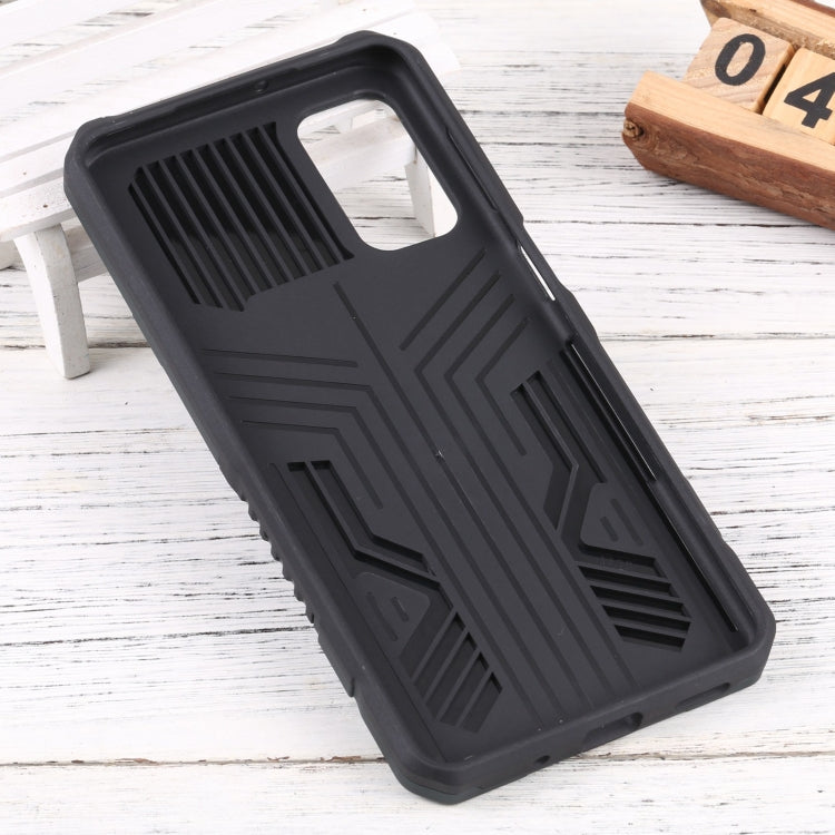 For Samsung Galaxy M52 Vanguard Lanyard Kickstand TPU + PC Phone Case