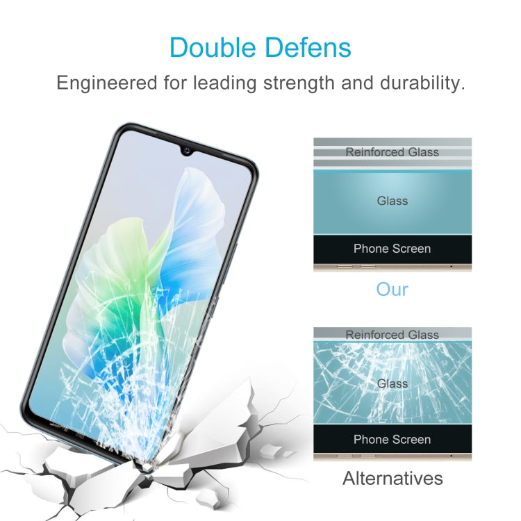 10 PCS 0.26mm 9H 2.5D Tempered Glass Film For vivo V23e 4G / 5G