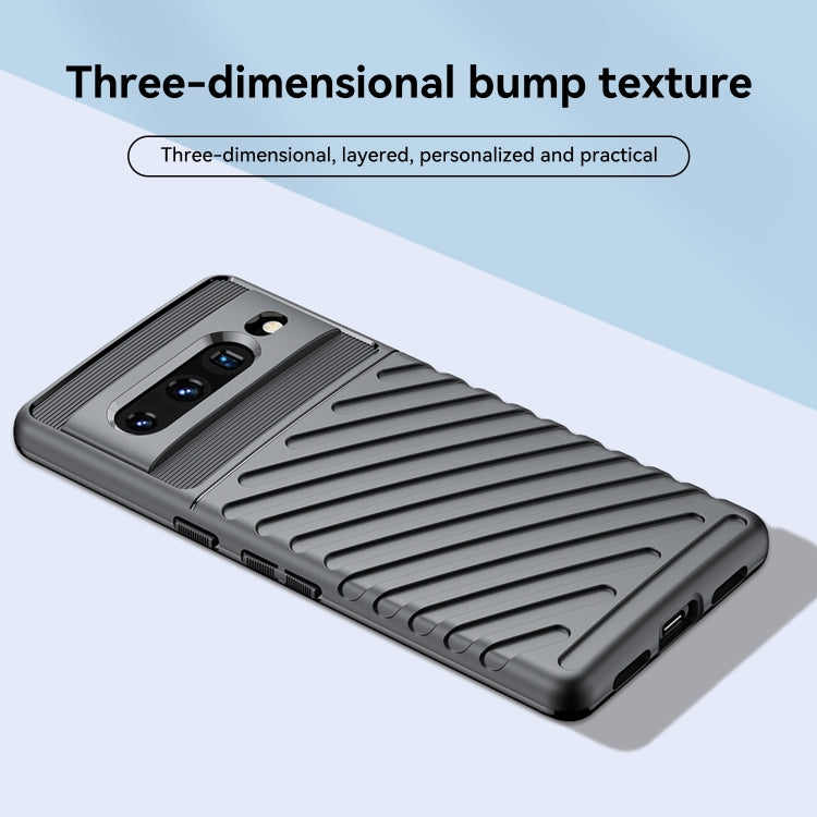 For Google Pixel 7 Pro Thunderbolt Shockproof TPU Phone Case(Black)