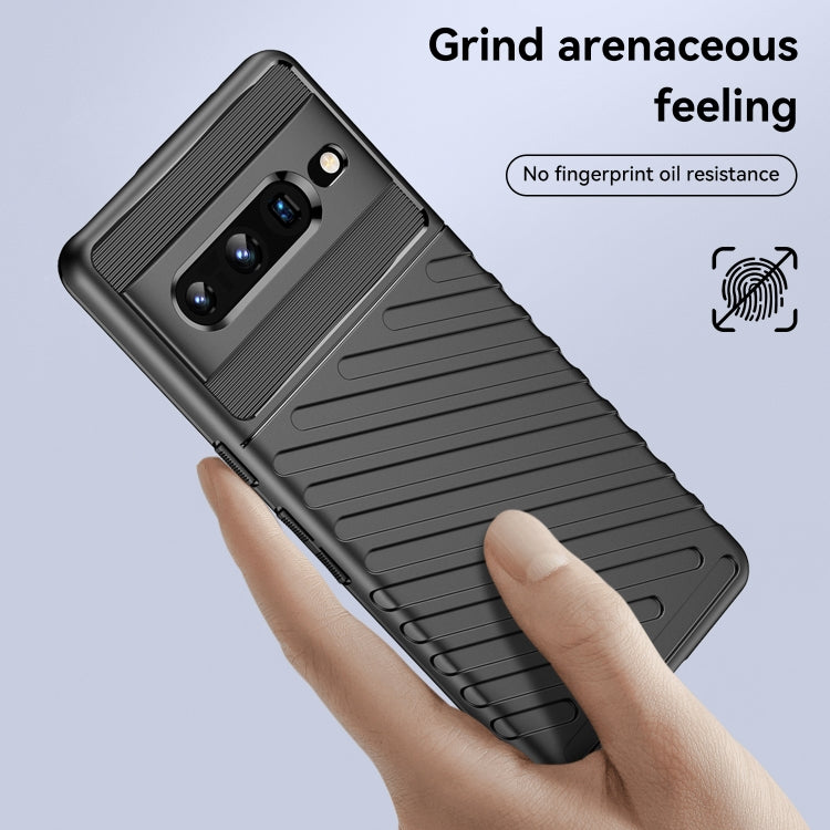 For Google Pixel 7 Pro Thunderbolt Shockproof TPU Phone Case(Black)