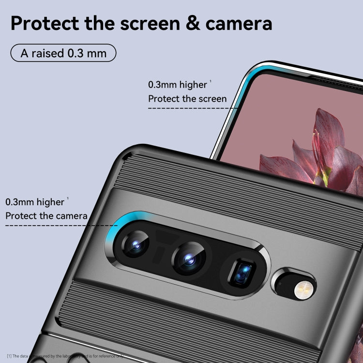For Google Pixel 7 Pro Thunderbolt Shockproof TPU Phone Case(Black)