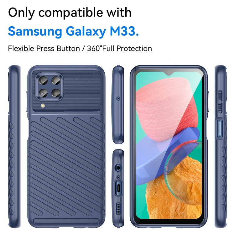 For Samsung Galaxy M33 Thunderbolt Shockproof TPU Phone Case