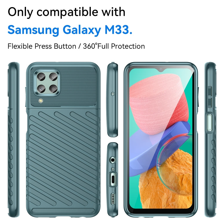 For Samsung Galaxy M33 Thunderbolt Shockproof TPU Phone Case