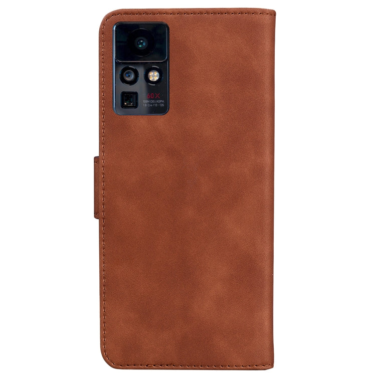 For Infinix Zero X Neo X6810 Skin Feel Pure Color Flip Leather Phone Case