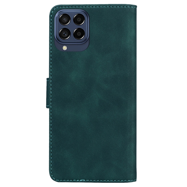 For Samsung Galaxy M33 5G Skin Feel Pure Color Flip Leather Phone Case