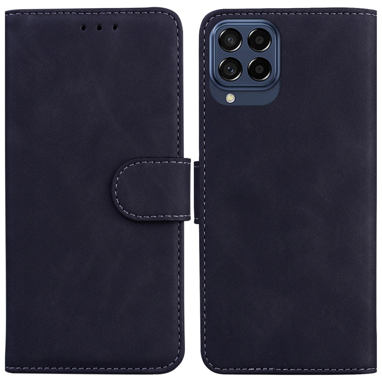 For Samsung Galaxy M33 5G Skin Feel Pure Color Flip Leather Phone Case