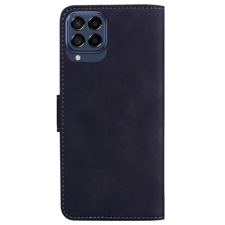 For Samsung Galaxy M33 5G Skin Feel Pure Color Flip Leather Phone Case