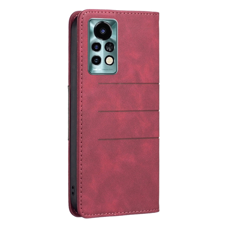 For Infinix Note 11 Pro BF10 Color Block Magnetic Flip Leather Phone Case