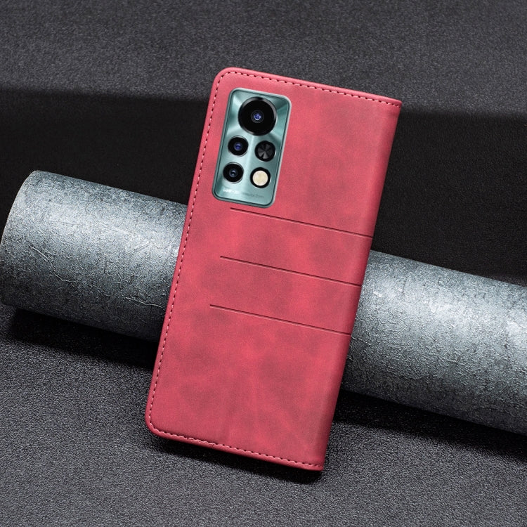 For Infinix Note 11 Pro BF10 Color Block Magnetic Flip Leather Phone Case