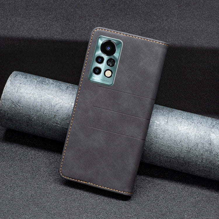 For Infinix Note 11 Pro BF10 Color Block Magnetic Flip Leather Phone Case