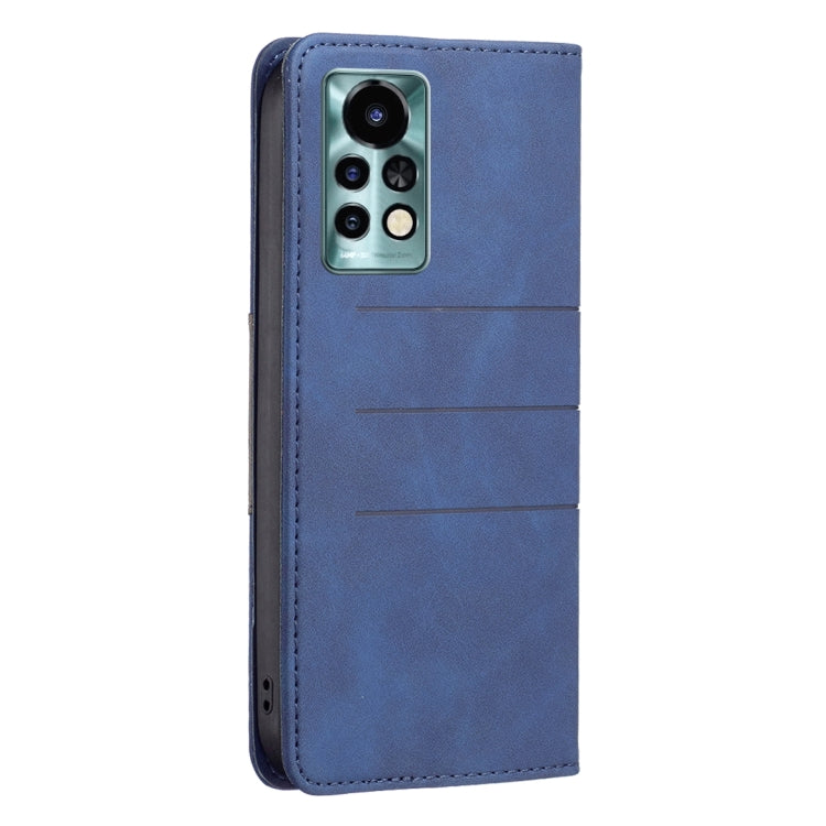 For Infinix Note 11 Pro BF10 Color Block Magnetic Flip Leather Phone Case