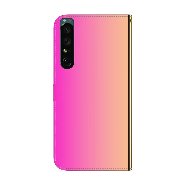 For Sony Xperia 1 IV Imitated Mirror Surface Horizontal Flip Leather Phone Case