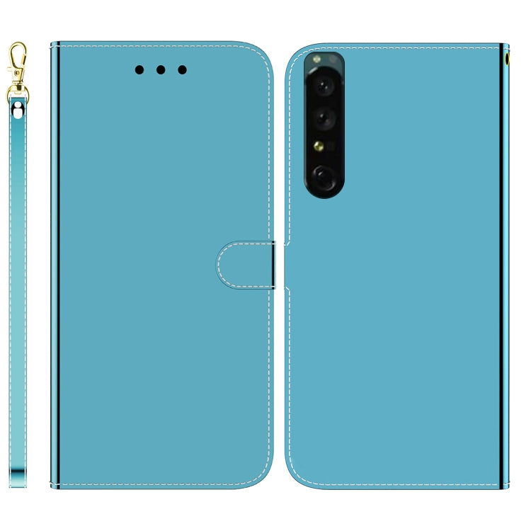 For Sony Xperia 1 IV Imitated Mirror Surface Horizontal Flip Leather Phone Case