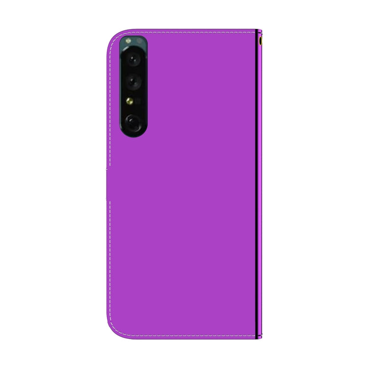 For Sony Xperia 1 IV Imitated Mirror Surface Horizontal Flip Leather Phone Case