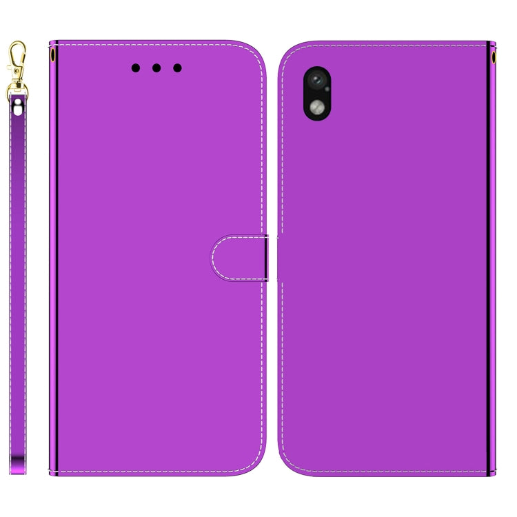 For Sony Xperia Ace III Imitated Mirror Surface Horizontal Flip Leather Phone Case