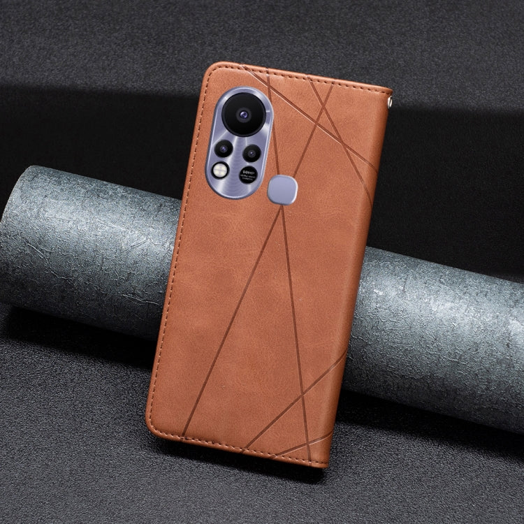 For Infinix Hot 11s NFC Rhombus Texture Magnetic Leather Phone Case