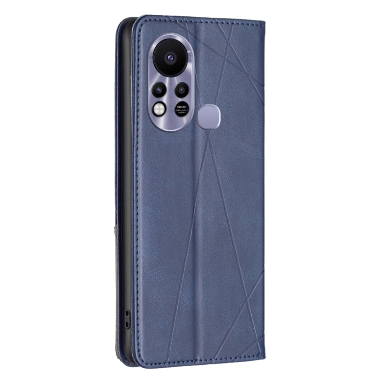 For Infinix Hot 11s NFC Rhombus Texture Magnetic Leather Phone Case