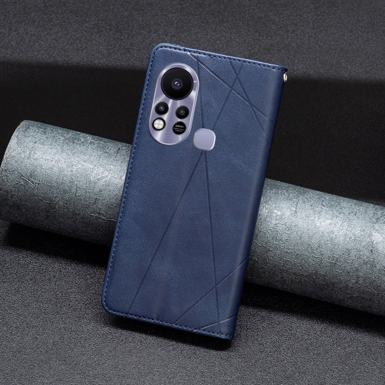For Infinix Hot 11s NFC Rhombus Texture Magnetic Leather Phone Case
