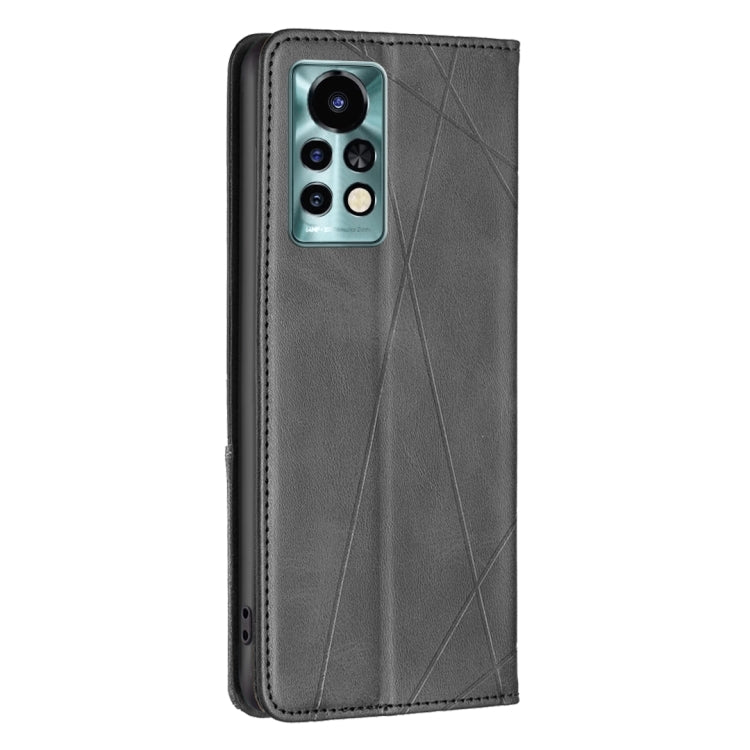 For Infinix Note 11 Pro Rhombus Texture Magnetic Leather Phone Case