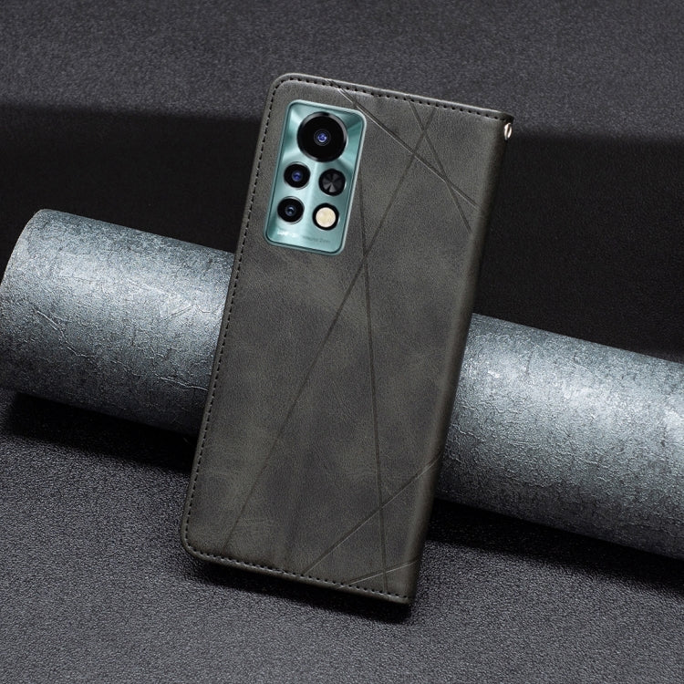 For Infinix Note 11 Pro Rhombus Texture Magnetic Leather Phone Case