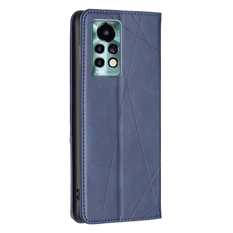 For Infinix Note 11 Pro Rhombus Texture Magnetic Leather Phone Case