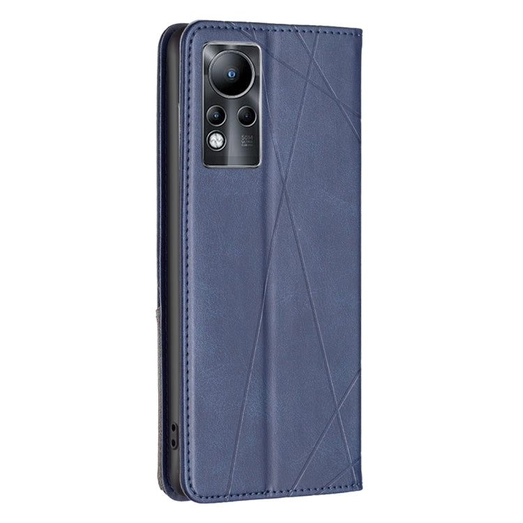 For Infinix Note 11 Rhombus Texture Magnetic Leather Phone Case