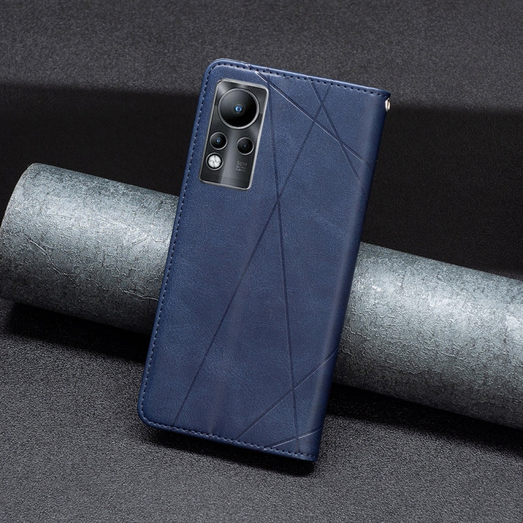 For Infinix Note 11 Rhombus Texture Magnetic Leather Phone Case