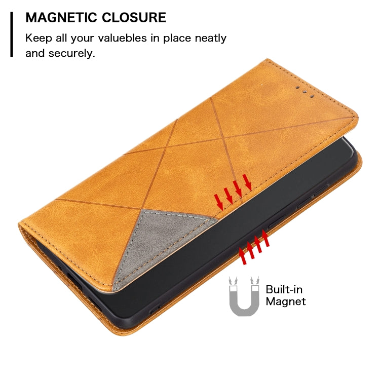 For Infinix Smart 6 Rhombus Texture Magnetic Leather Phone Case
