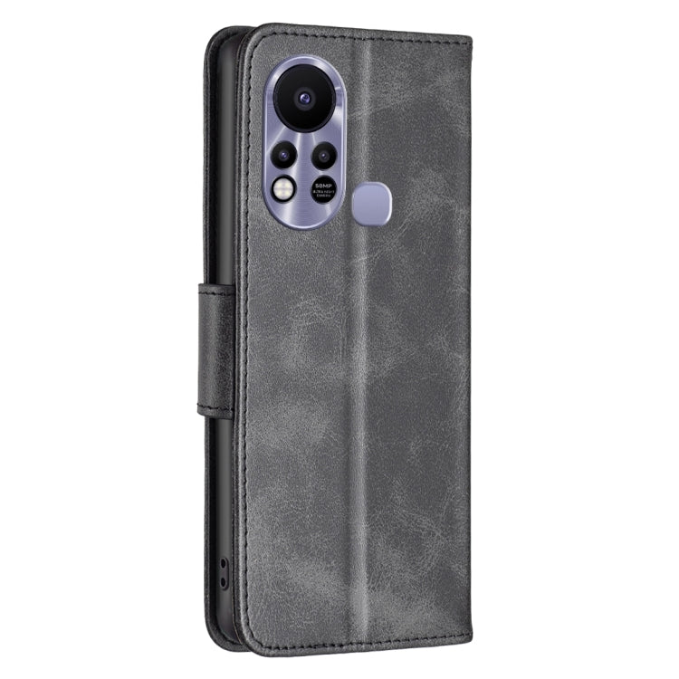 For Infinix Hot 11s NFC Lambskin Texture Pure Color Flip Leather Phone Case