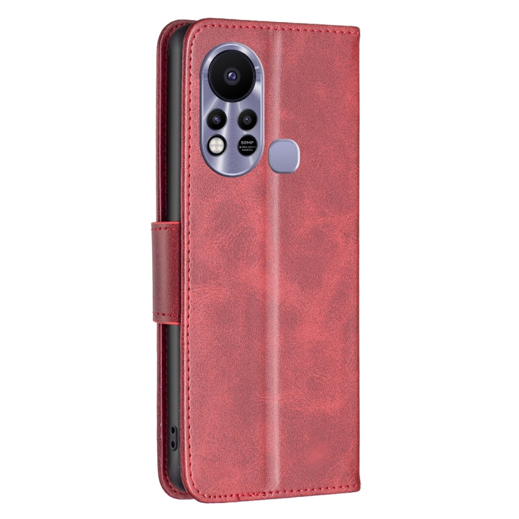For Infinix Hot 11s NFC Lambskin Texture Pure Color Flip Leather Phone Case