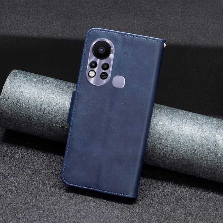 For Infinix Hot 11s NFC Lambskin Texture Pure Color Flip Leather Phone Case