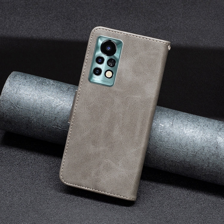 For Infinix Note 11 Pro Lambskin Texture Pure Color Flip Leather Phone Case