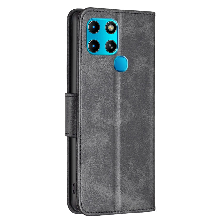 For Infinix Smart 6 Lambskin Texture Pure Color Flip Leather Phone Case