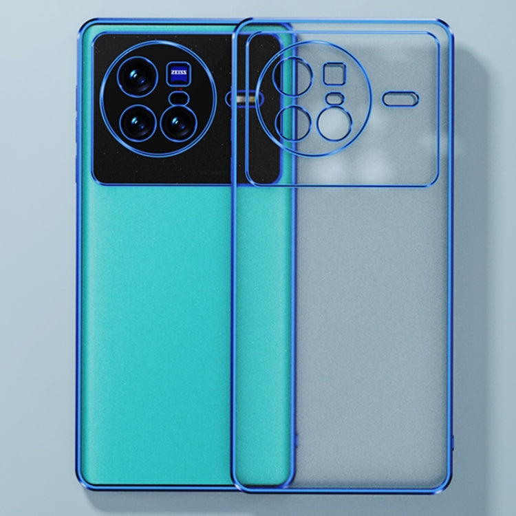 For vivo X80 Pro Electroplated Frosted Phone Case