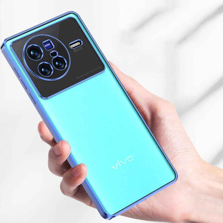 For vivo X80 Pro Electroplated Frosted Phone Case