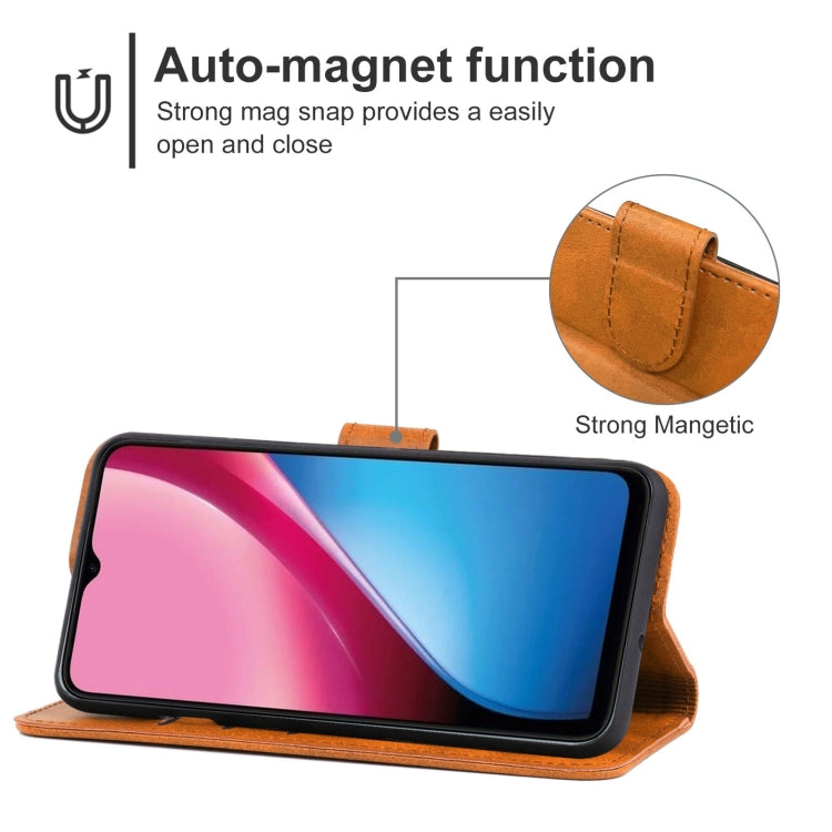 For Infinix Hot 10i Leather Phone Case